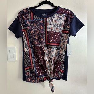 Croft and Barrow printed top